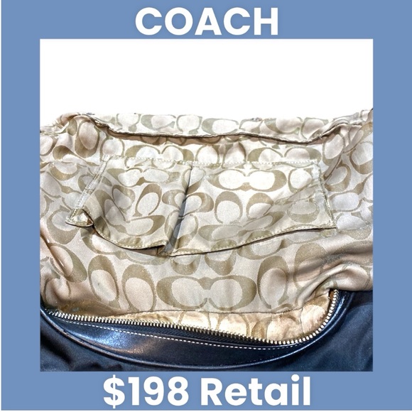 Coach Black Nylon Boho Bag with Leather Trim M32-4448 EUC Y2K - Picture 8 of 15